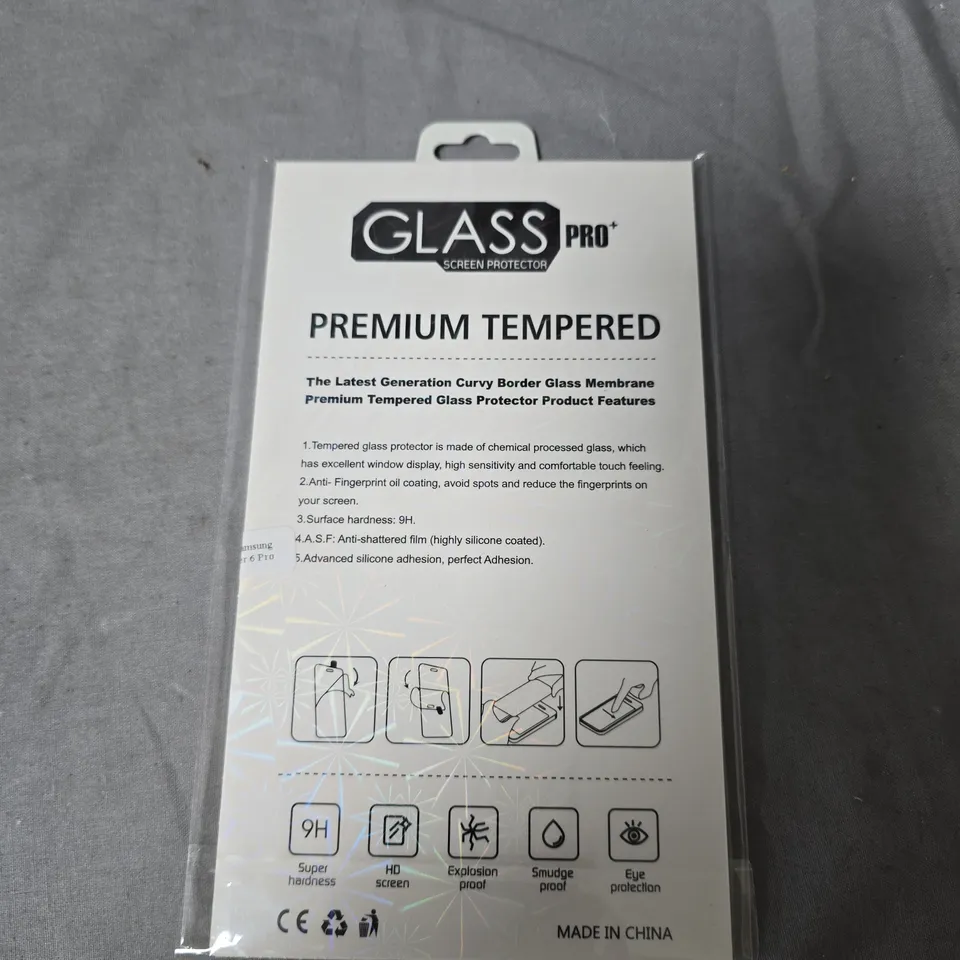 BOX OF APPROXIMATELY 80 GLASS PRO+ PREMIUM TEMPERED GLASS SCREEN PROTECTOR PACK FOR SMARTPHONES