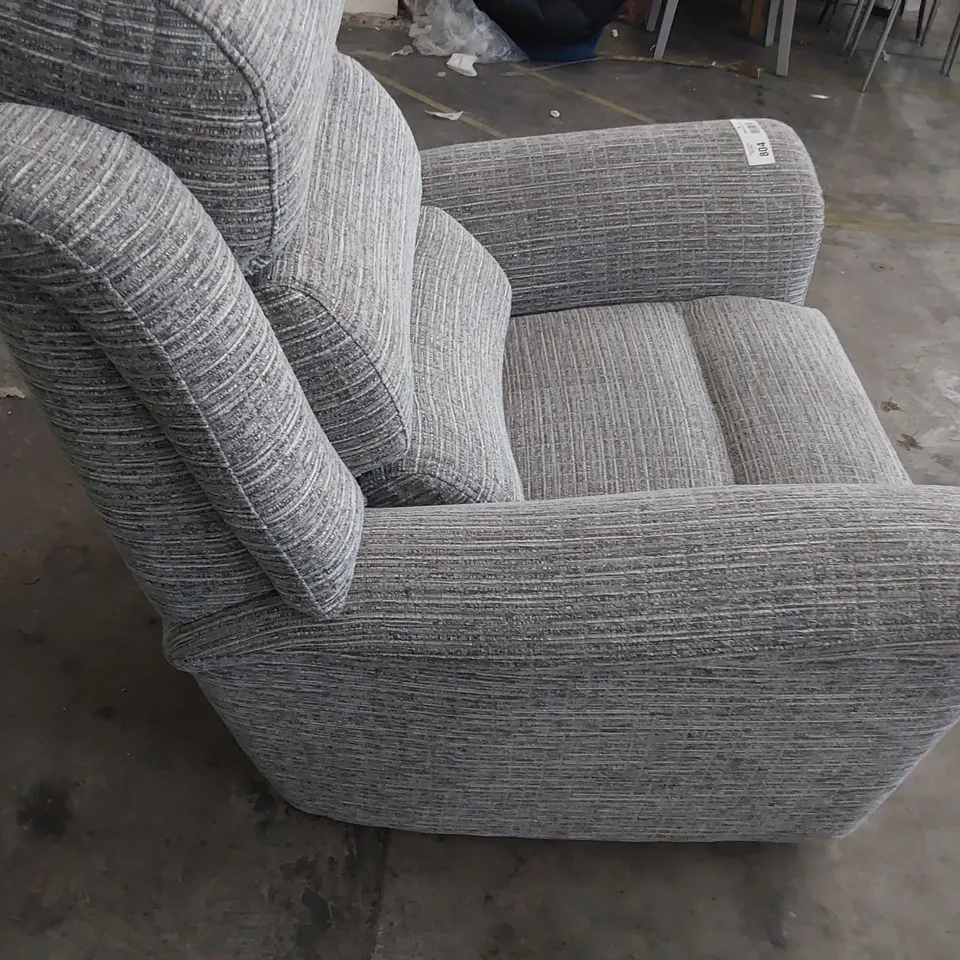 QUALITY BRITISH DESIGNER PARKER KNOLL COLORADO  EASY CHAIR GREY FABRIC