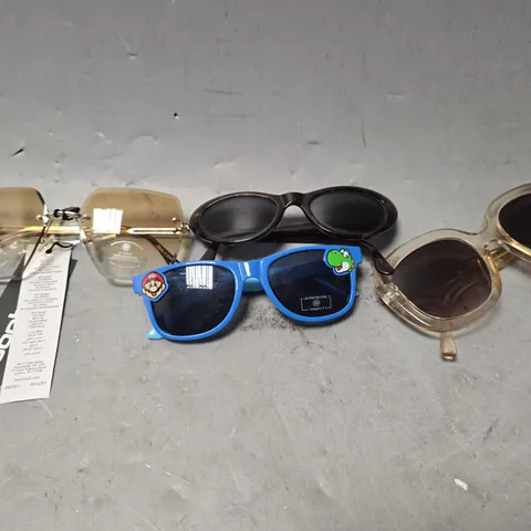 APPROXIMATELY 14 ASSORTED VISION CARE ITEMS TO INCLUDE - SUN GLASSES ,CARRY CASE  