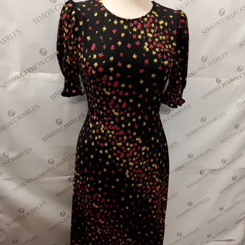 DUSK SHIRRING SIV FLORAL DRESS SIZE 6