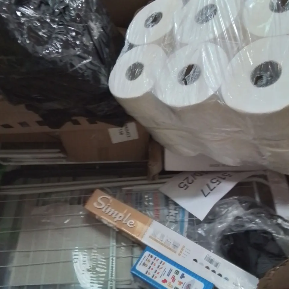 PALLET OF ASSORTED HOUSEHOLD PRODUCTS AND ITEMS TO INCLUDE; PAPER SHREDDER,ASH VACUUM,STAINLESS STEEL PEDAL TRASH BIN