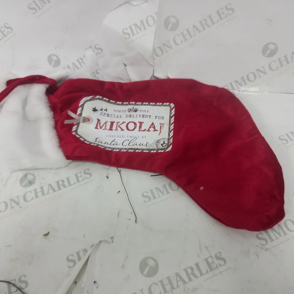 PERSONALISED SPECIAL DELIVERY TAG CHRISTMAS STOCKING RRP £14.99