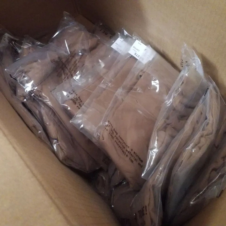 BOX CONTAINING APPROXIMATELY 20 BRAND NEW MAGISCULPT COFFEE TSHIRT BODY - SIZE 22
