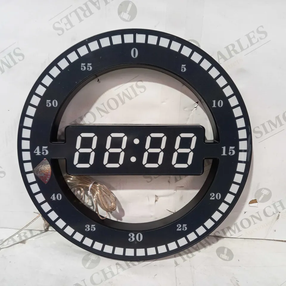 DESIGNER WALL MOUNT OR TABLE STAND DESIGN LED CLOCK