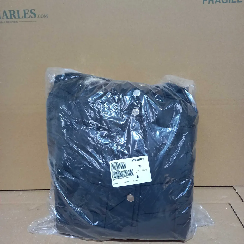 CENTIGRADE FAUX DOWN COAT BLACK - SMALL