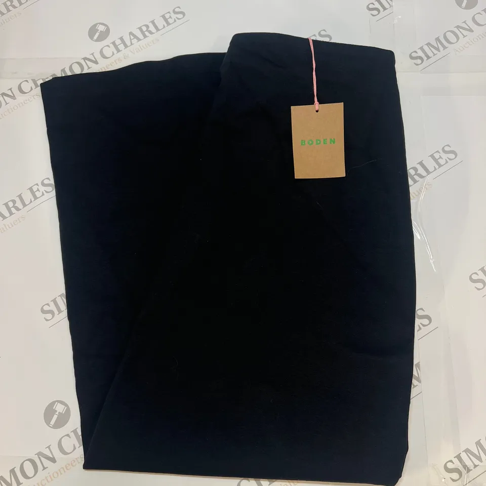 BODEN JERSEY MIDI SKIRT IN BLACK SIZE 8