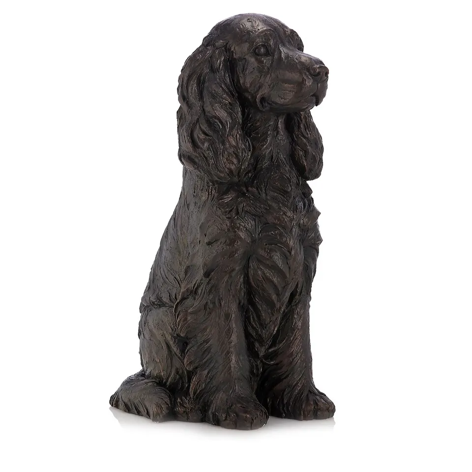 GARDEN REFLECTIONS COCO THE SPANIEL DOG SCULPTURE
