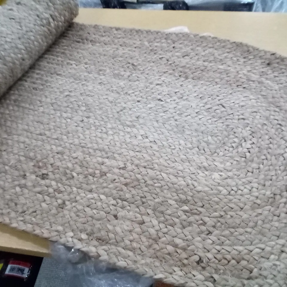 BUSCHER HANDWOVEN BEIGE RUG 
