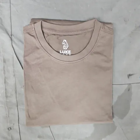 LUKE 1977 FLOYD SHORT SLEEVE T-SHIRT IN BROWN SIZE LARGE