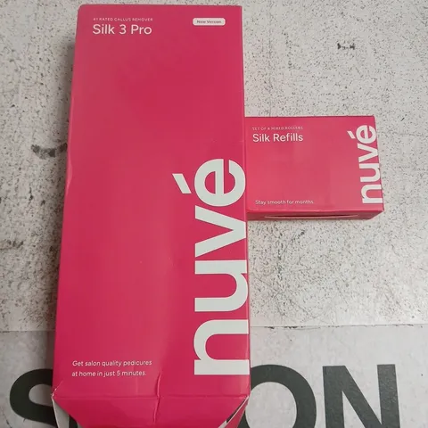 BOXED NUVÉ SILK 3 PRO ELECTRIC FOOT FILE & REFILLS 