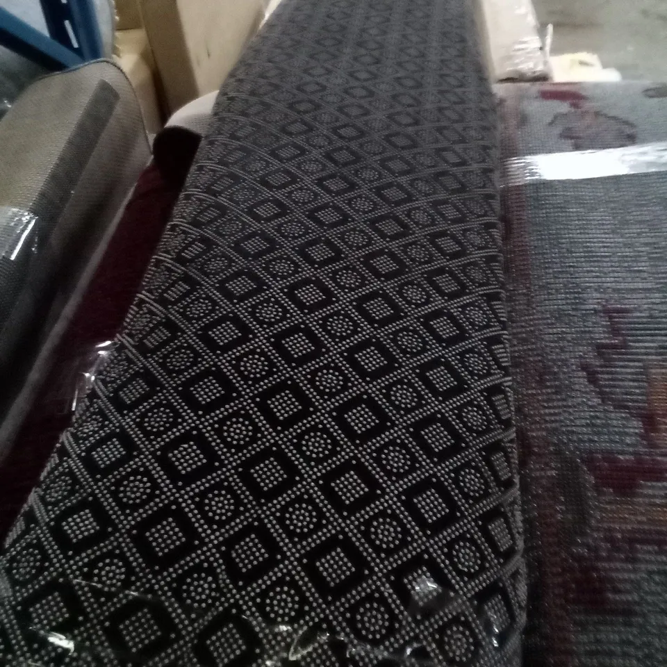RAYMOND FLATWEAVE BLACK WHITE RUG