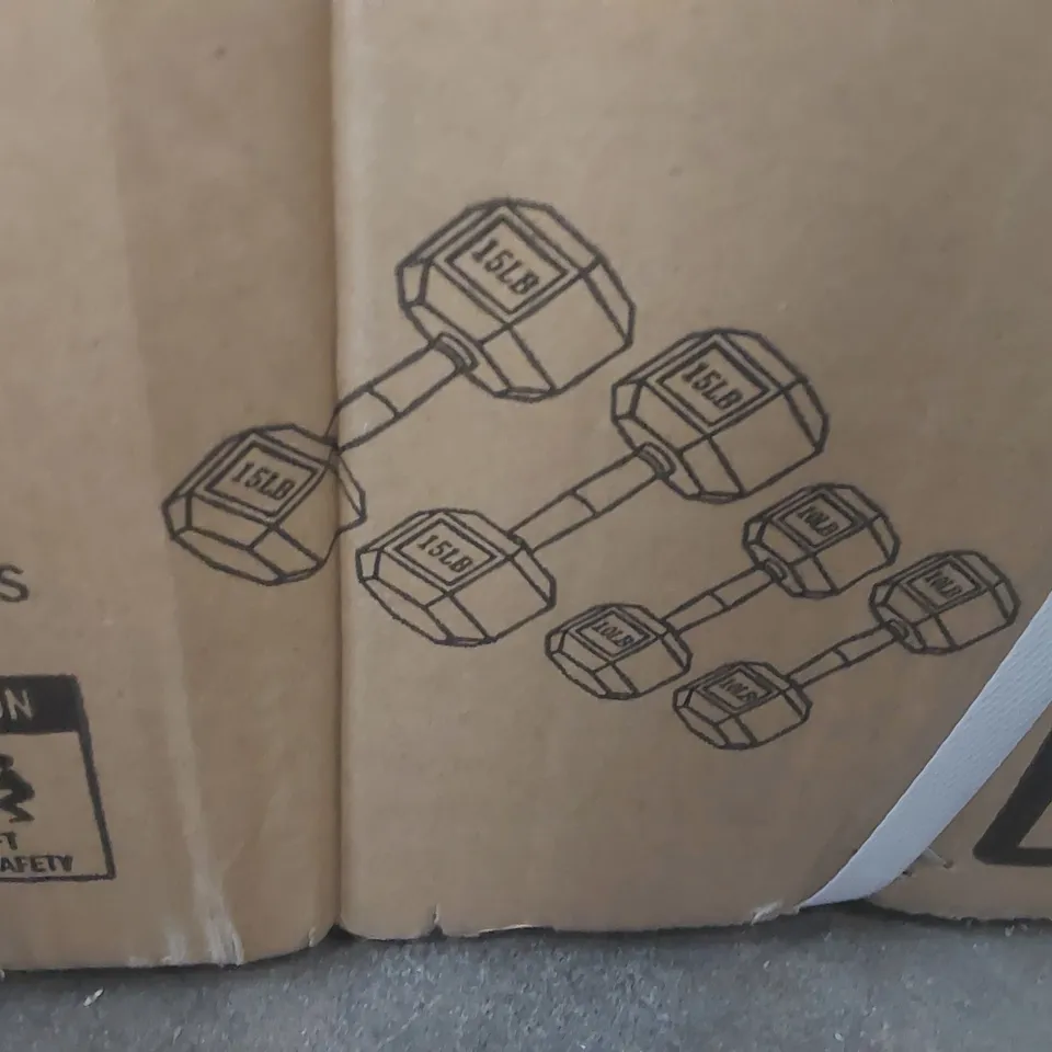 BOXED MARCY SET OF 2x 4.6KG, 2x 6.8KG DUMBELLS