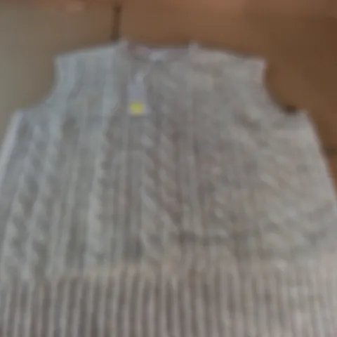 BODEN KNITTED CREAM VEST - UK 14