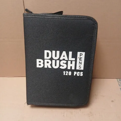DUAL BRUSH PENS – 120-PIECE SET IN CARRY CASE