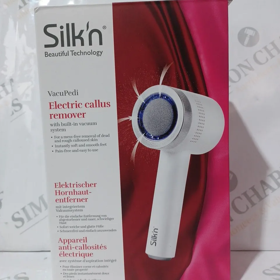 BOXED SILK'N VACU PEDI CALLUS REMOVER WITH ADDITIONAL HEADS