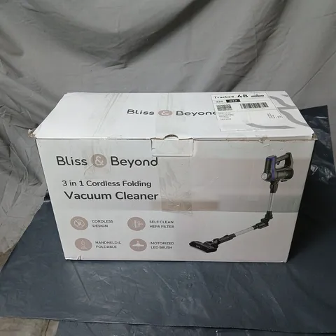 BLISS AND BEYOND 3 IN 1 CORDLESS VACUUM BOXED