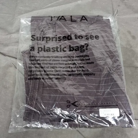 BAGGED TALA DRAWSTRING WIDE LEG TROUSERS IN DEEP TAUPE - MEDIUM