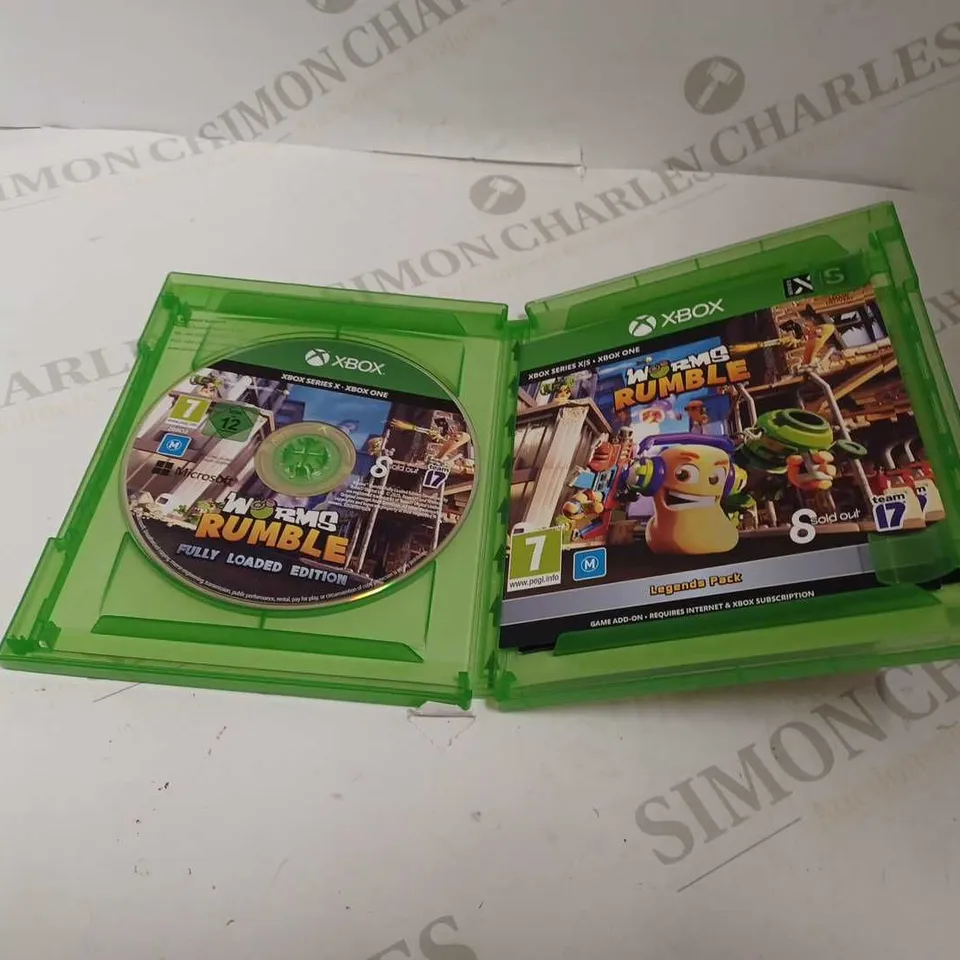 XBOX SERIES X . XBOX ONE WORMS RUMBLE FULLY LOADED EDITION