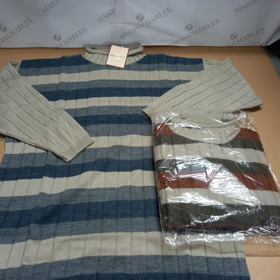 LOT OF 24 AS NEW HIGH NECK KNIT JUMPERS - SIZE UNSPECIFIED