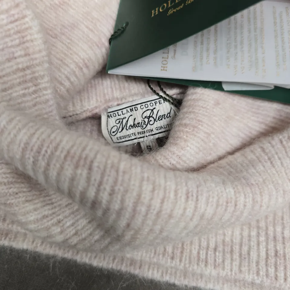 HOLLAND COOPER ALICE ROLL NECK KNIT IN BARLEY - SMALL