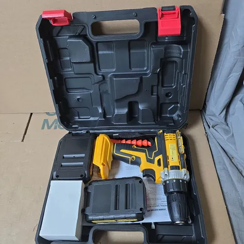 CORDLESS DRILL/DRIVER WITH CASE AND ACCESSORIES 