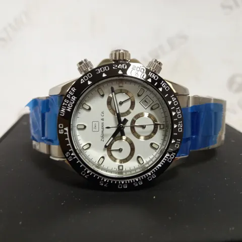 ZIHLMANN & CO CHRONOGRAPH STYLE BRACELET STRAP WATCH