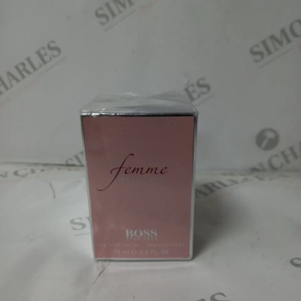 BOXED HUGO BOSS FEMME EAU DE PARFUM SPRAY 75ML - SEALED 