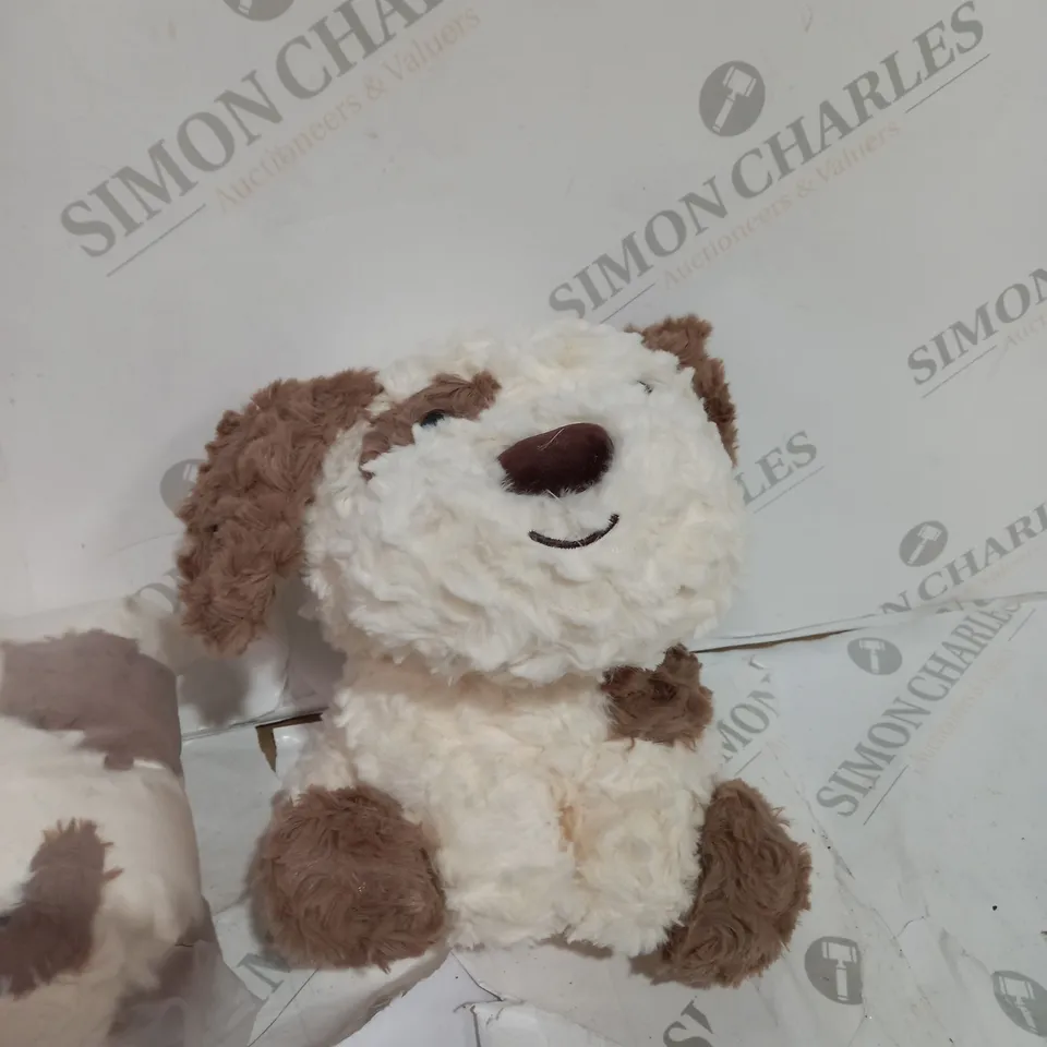 2 X PACKED DOG STUFFED ANIMAL TOY
