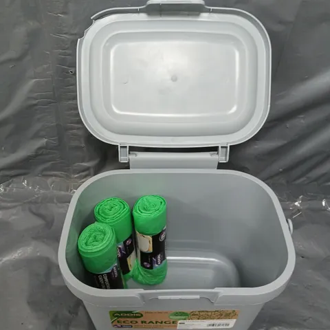 GRADE 1 ECO MADE FROM 100 RECYCLED PLASTIC COMPOST CADDY 