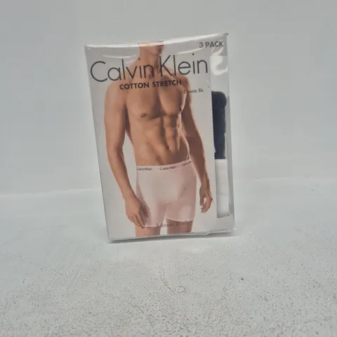 CALVIN KLEIN COTTON STRETCH BOXER BRIEFS – 2 PACK, SIZE M