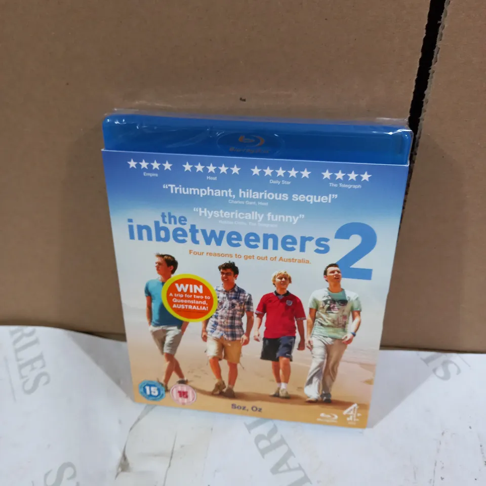 LOT OF APPROXIMATELY 100 'THE INBETWEENERS MOVIE' DVDS AND 'THE INBETWEENERS 2' BLU-RAYS