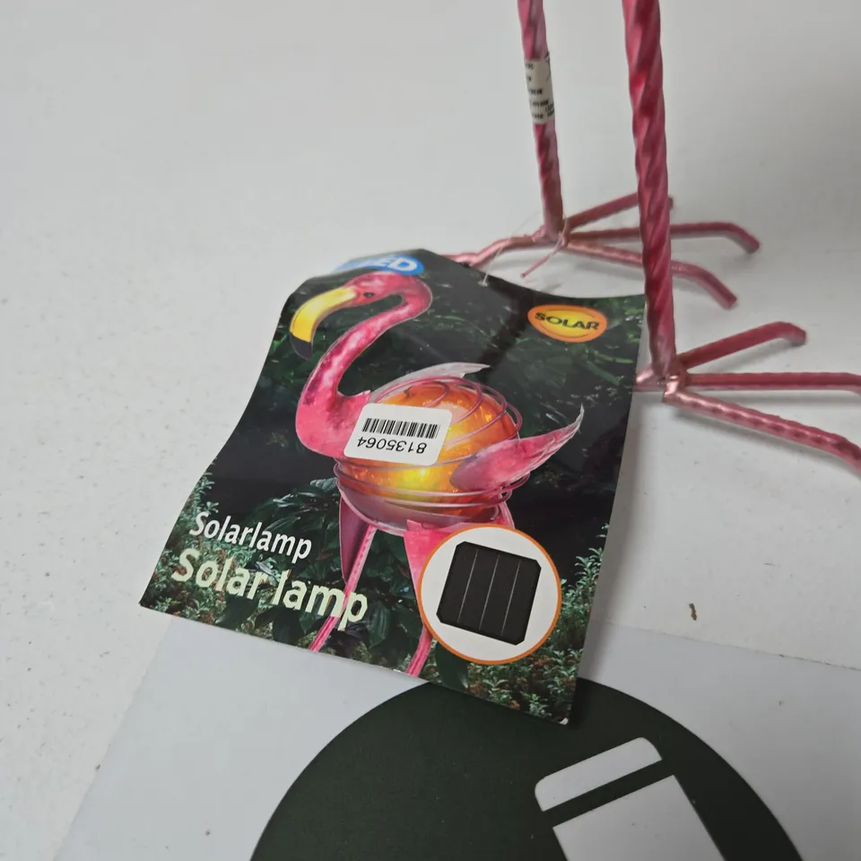 FLAMINGO SOLAR LAMP GARDEN LIGHT – PINK & BLUE, OUTDOOR LIGHTING