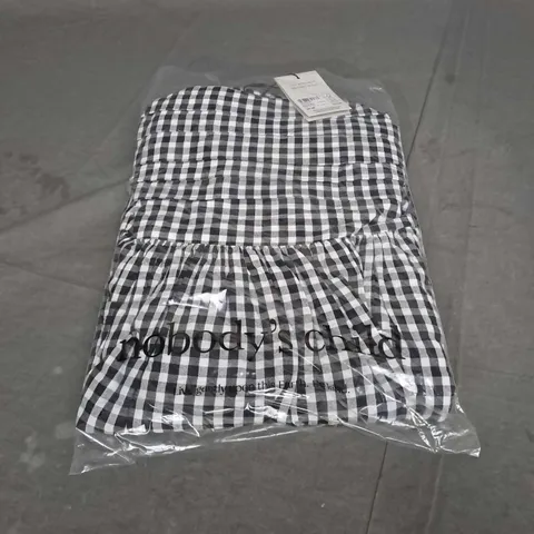NOBODYS CHILD NOVA MIDI DRESS BLACK & WHITE - UK 14