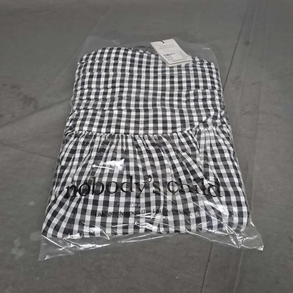 NOBODYS CHILD NOVA MIDI DRESS BLACK & WHITE - UK 14
