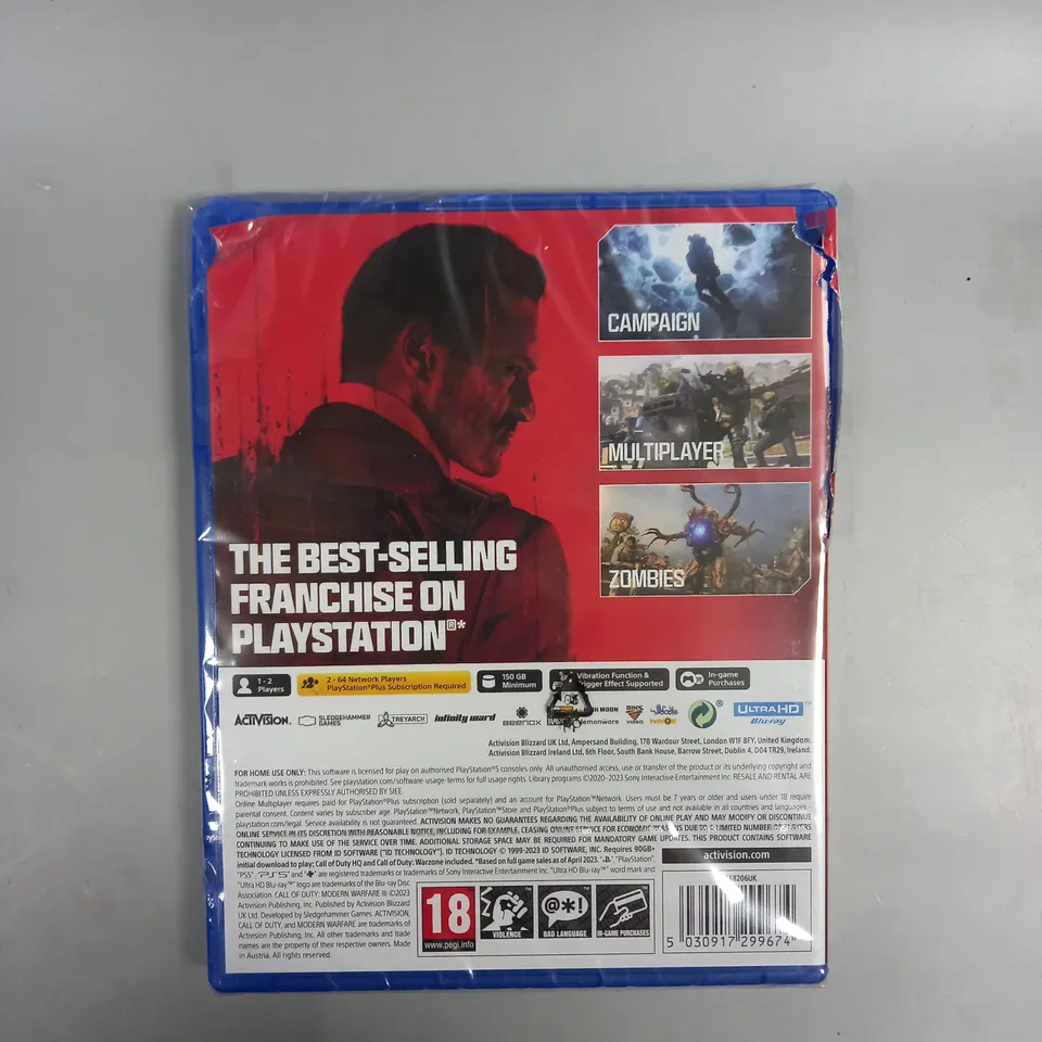 CALL OF DUTY MODERN WARFARE III FOR PS5 