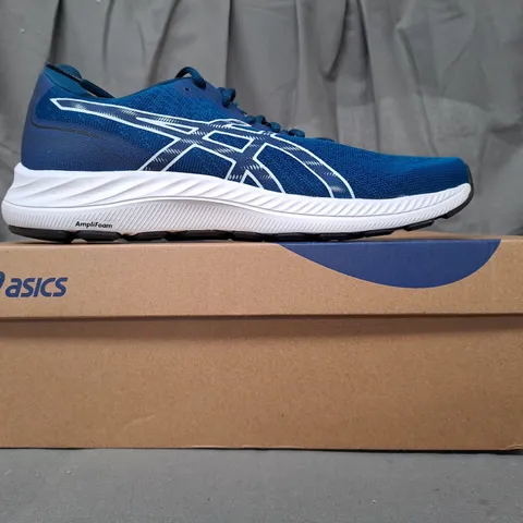 BOXED PAIR OF ASICS GEL-EXCITE 9 SHOES IN BLUE/WHITE UK SIZE 9