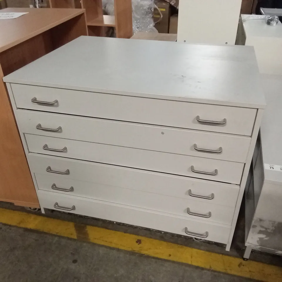 6 DRAWER STORAGE COMPARTMENT UNIT ON WHEELS