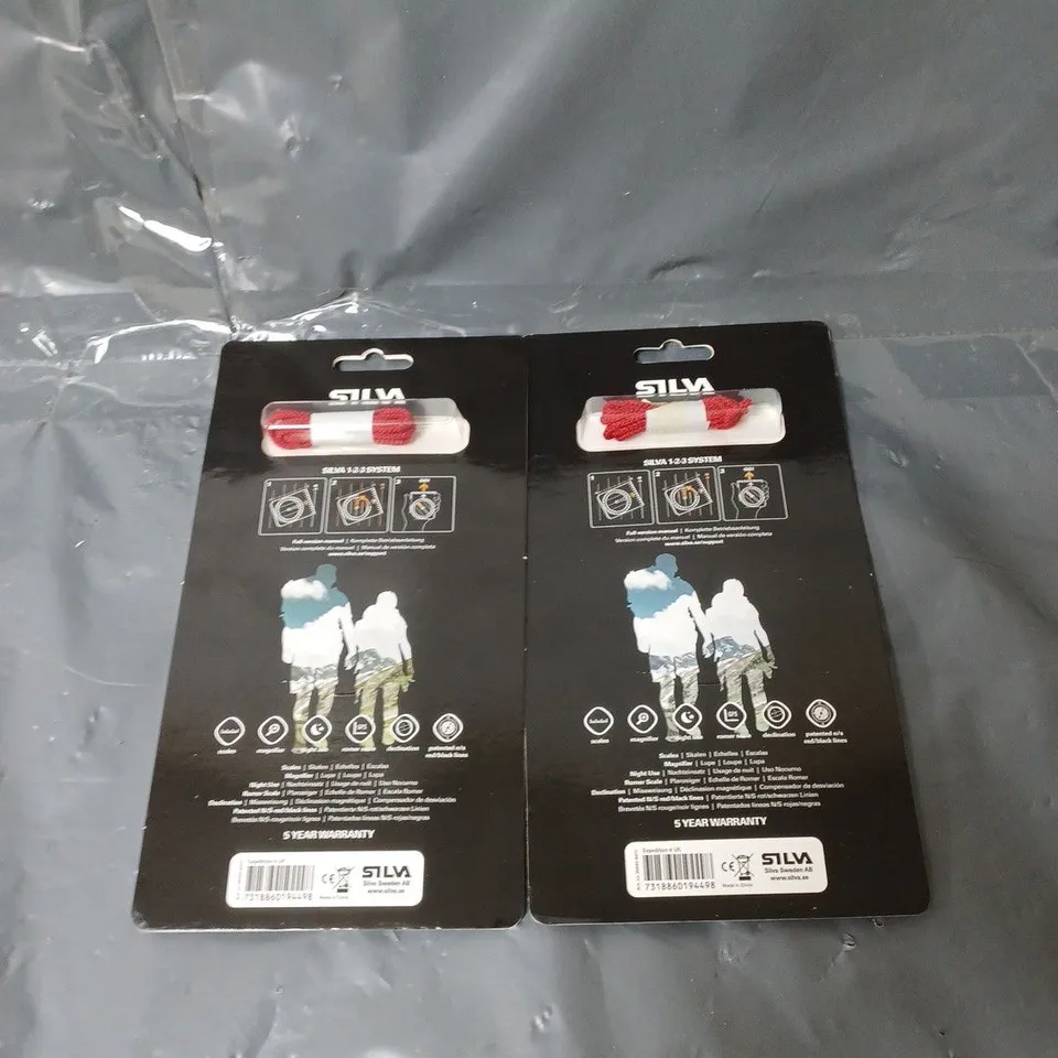 LOT OF 2 SILVA EXPEDITION 4 COMPASSES