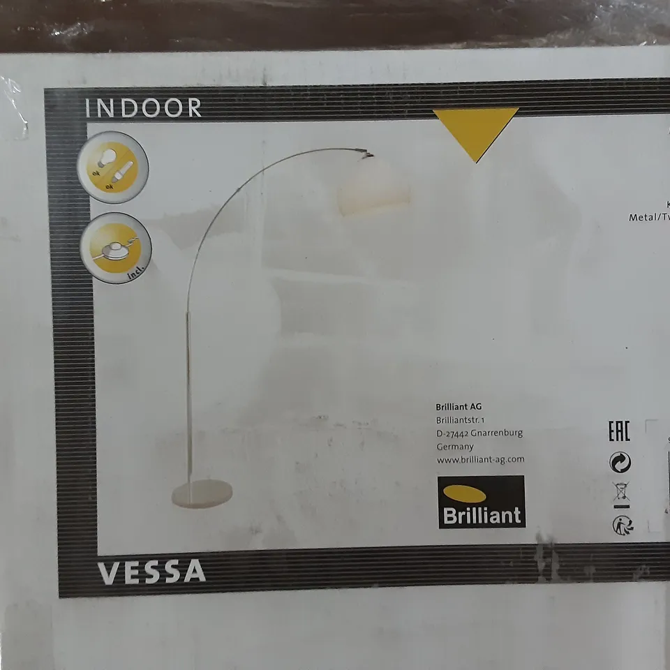 BOXED WRISLEY 166CM ARC FLOOR LAMP 