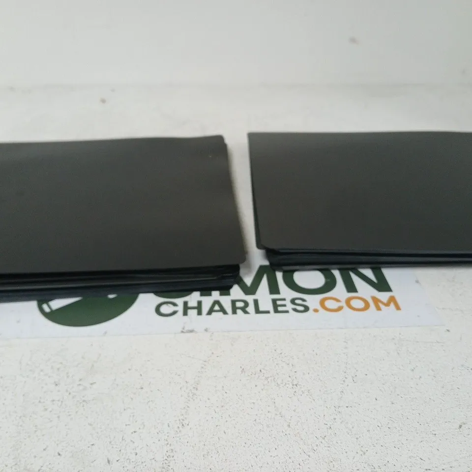 BLACK PLASTIC PANELS, APPROXIMATELY 50