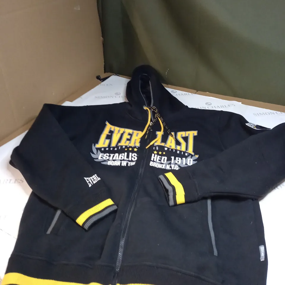 LARGE EVER LAST BLACK HOODIE 