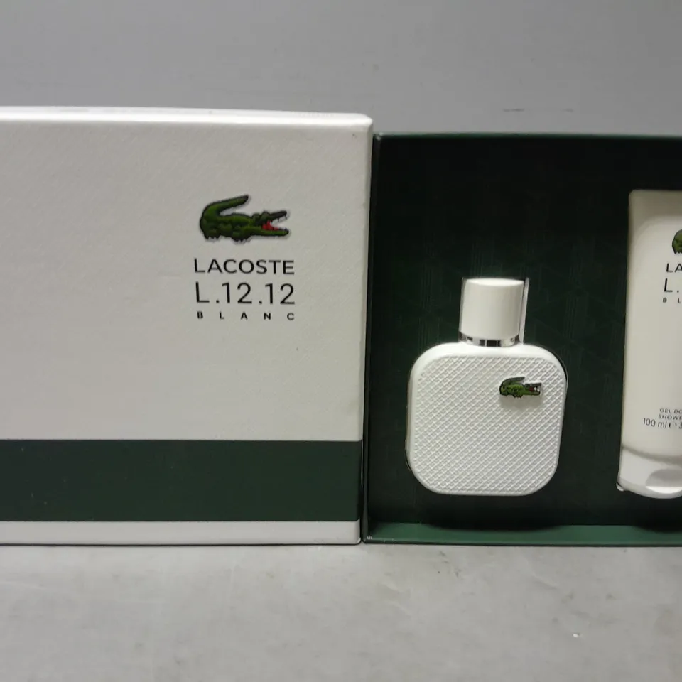 BOXED LACOSTE L.12.12 BLANC 2-PIECE FRAGRANCE SET