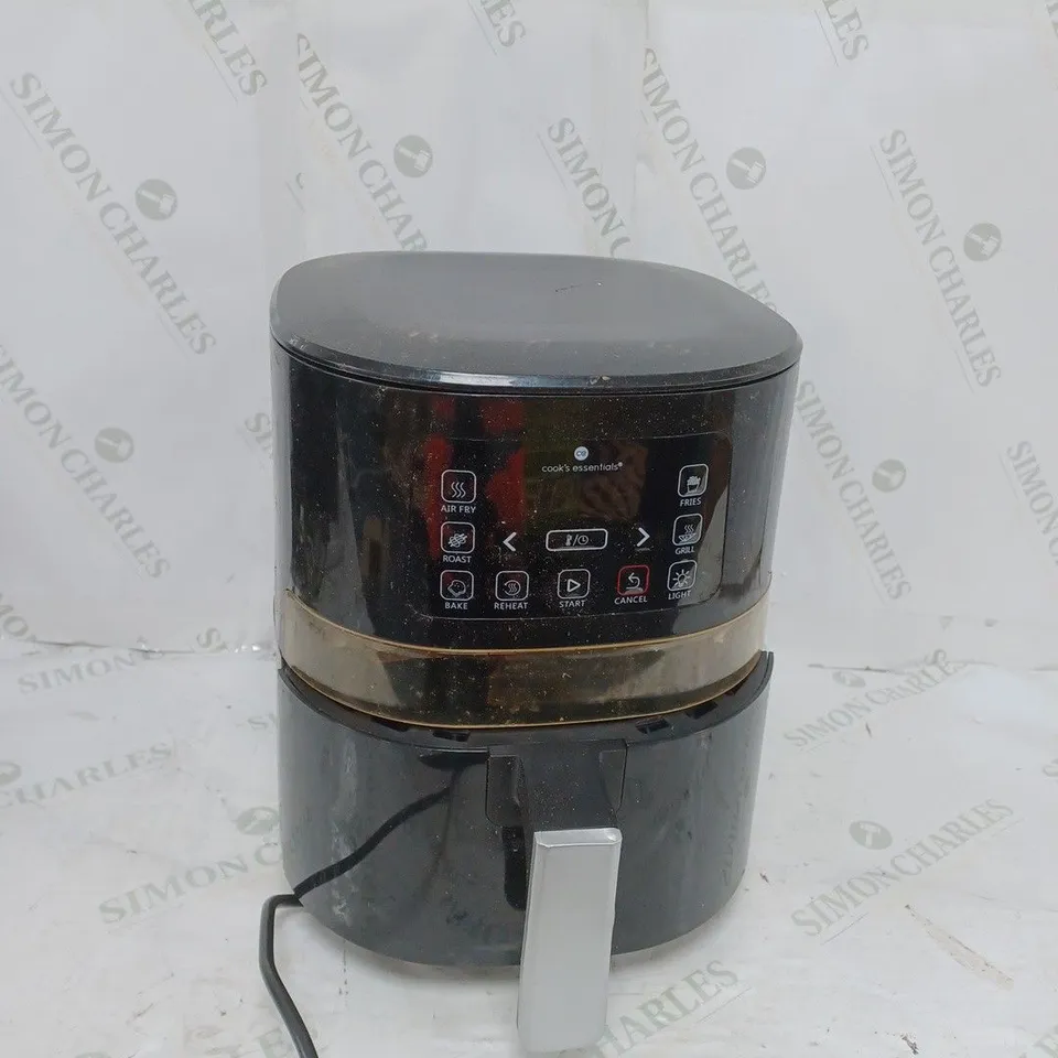 COOK'S ESSENTIALS 4L AIR FRYER IN BLACK