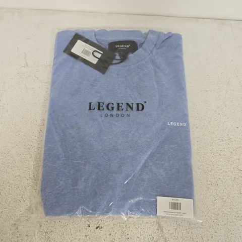 BAGGED LEGEND PREMIUM BASICS T-SHIRT INI LIGHT BLUE MARL - L