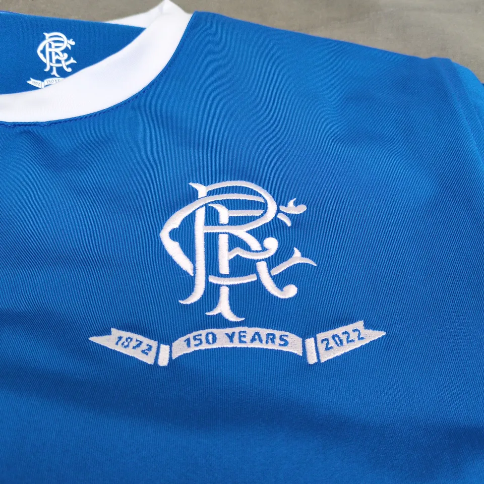 RANGERS FOOTBALL SHIRT "150 YEARS" MEDIUM