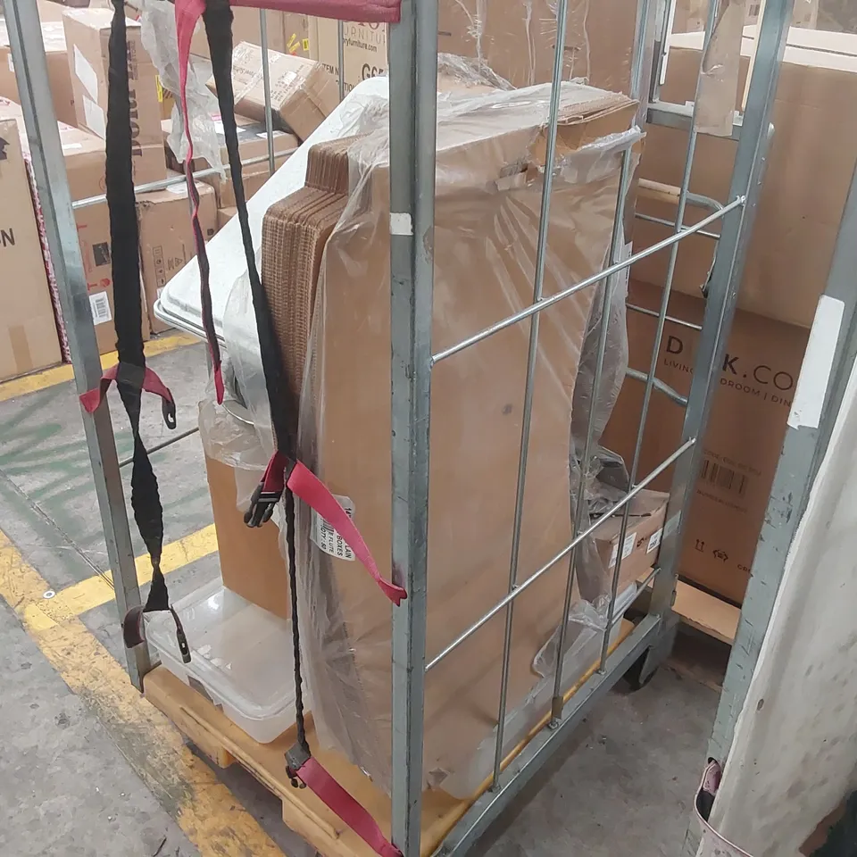 CAGE CONTAINING ASSORTED ITEMS INCLUDING CATERING EQUIPMENT ECT // CAGE NOT INCLUDED 