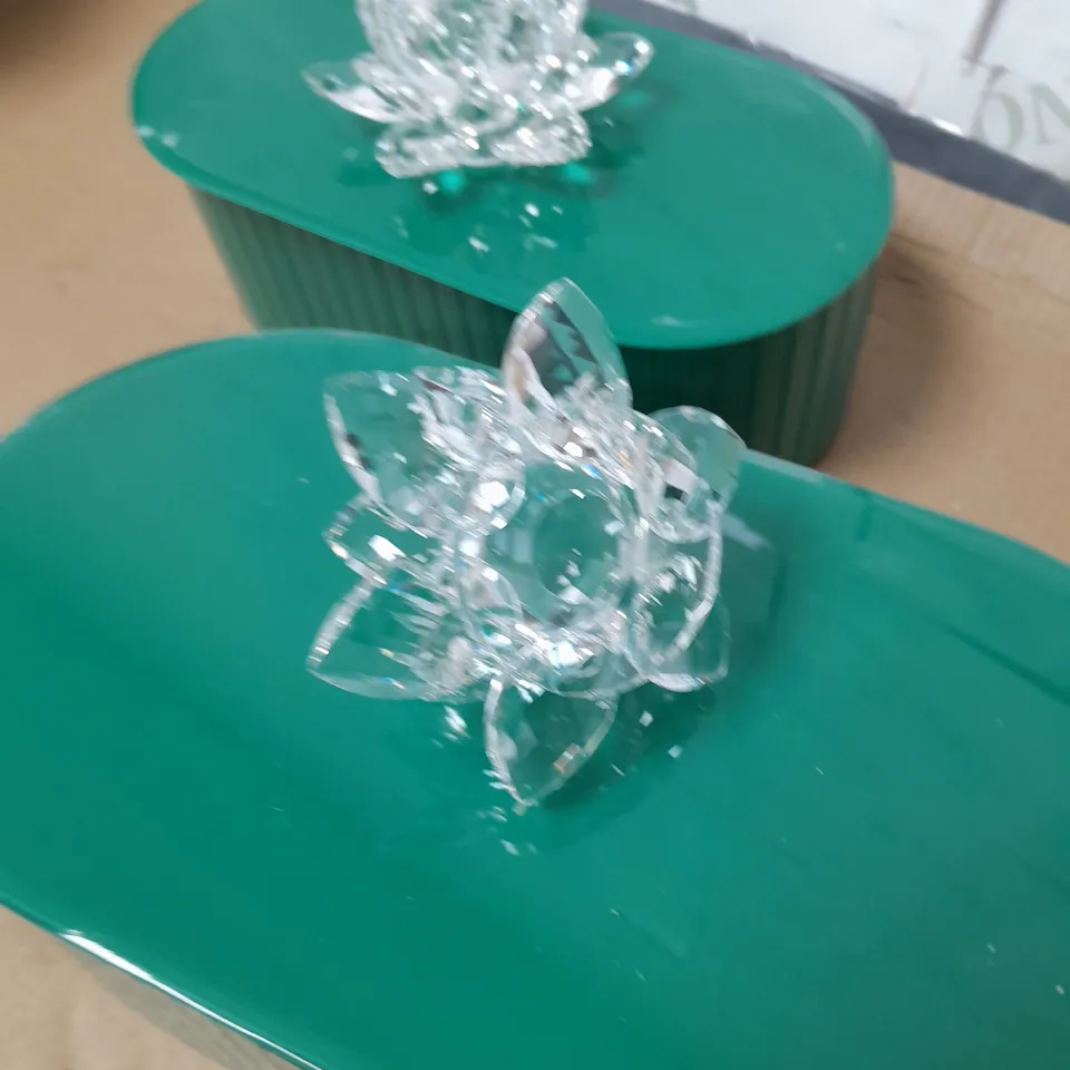 JM BY JULIEN MACONDALD SET OF 2 LOZENGE TRINKET BOXES