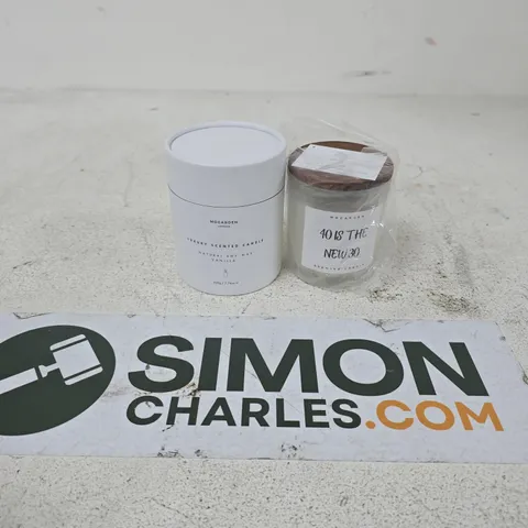 BOXED MOGARDEN LUXURY SCENTED CANDLE NATURAL SOY WAX VANILLA (220G)