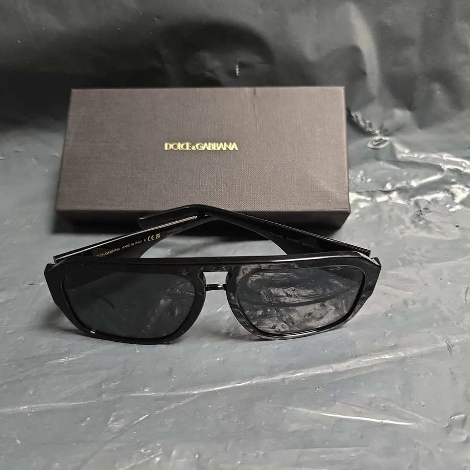 DOLCE & GABBANA SUNGLASSES – BLACK FRAME, BOXED