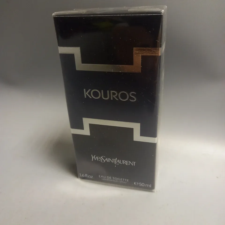 BOXED AND SEALED YVES SAINT LAURENT "KOUROS" EAU DE TOILETTE SPRAY 50ML 